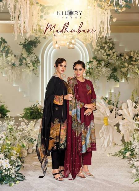 Madhubani By Kilory Heavy Muslin Printed Dress Material Wholesale Market In Surat Catalog